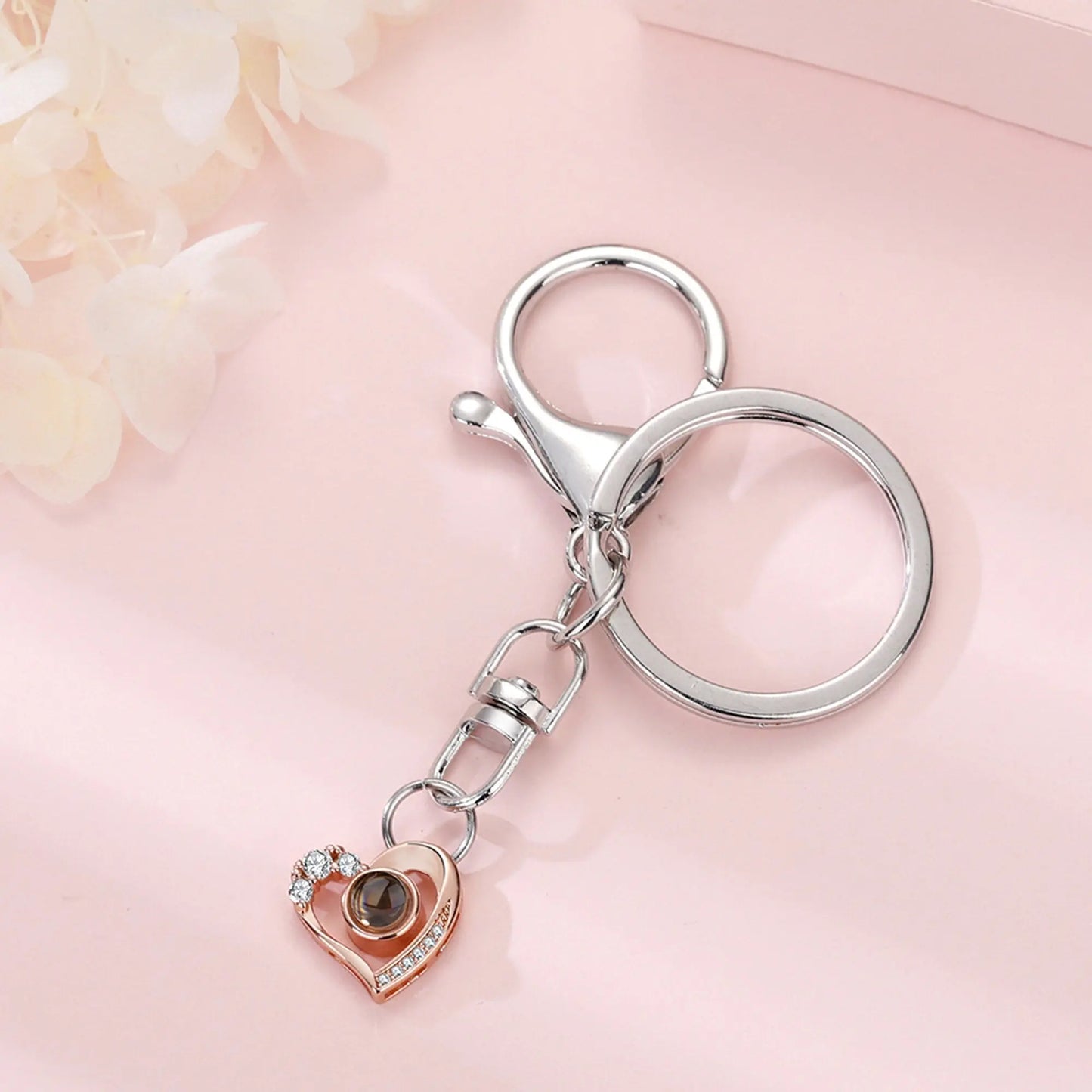 Custom Photo Projection Keychain Simple Style love Projection Keychain - Blade & Thread