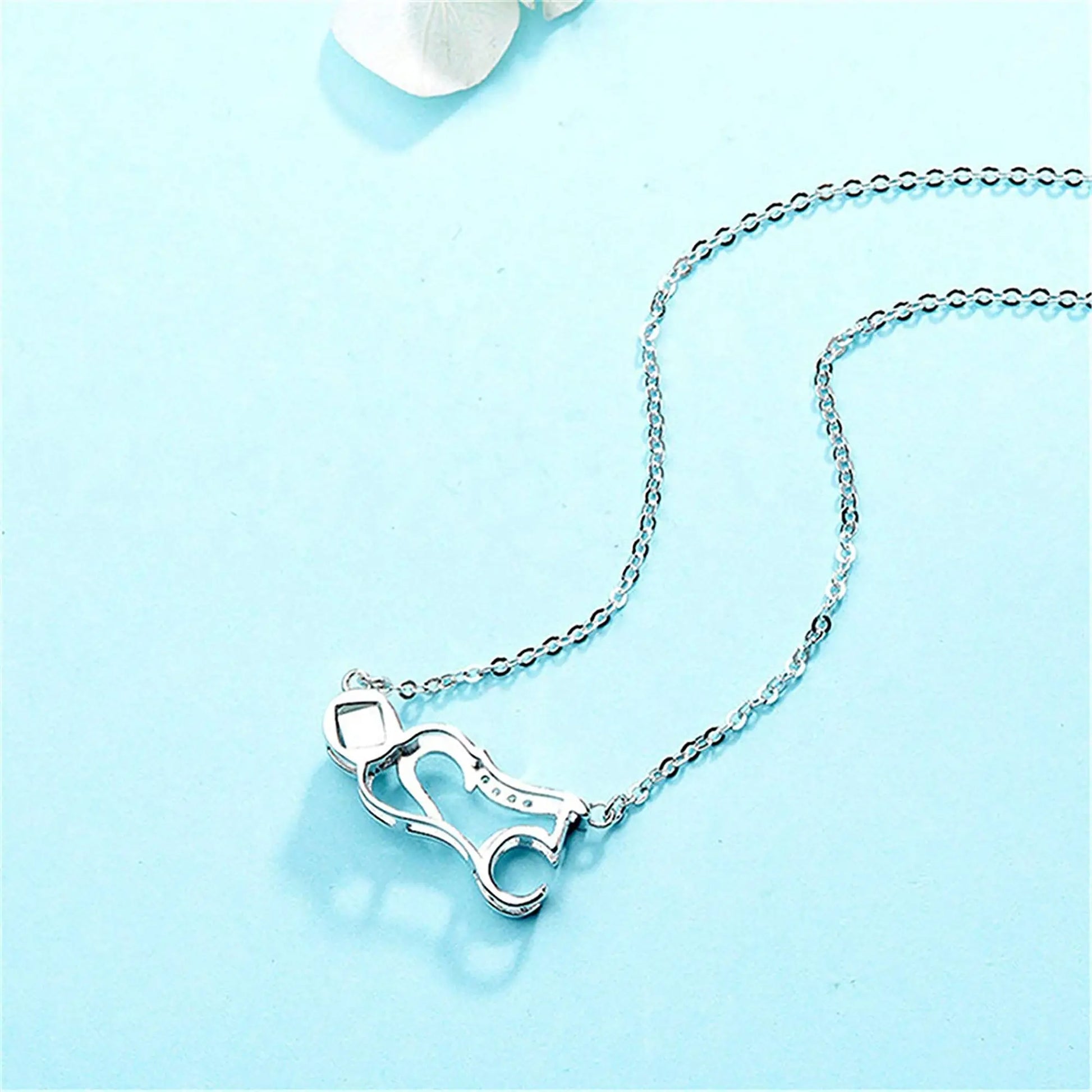 Custom Photo Projection Pendant Personalized Charm 520 Shape Crystal Necklace - Blade & Thread