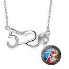 Custom Photo Projection Pendant Personalized Charm 520 Shape Crystal Necklace nowadaysfashion