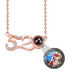 Custom Photo Projection Pendant Personalized Charm 520 Shape Crystal Necklace nowadaysfashion