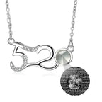 Custom Photo Projection Pendant Personalized Charm 520 Shape Crystal Necklace nowadaysfashion