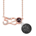 Custom Photo Projection Pendant Personalized Charm 520 Shape Crystal Necklace nowadaysfashion