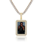 custom photo square medallion pendant hip hop fashion jewelry nowadaysfashion