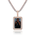 custom photo square medallion pendant hip hop fashion jewelry nowadaysfashion