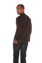 Custom Printed Men's Bamboo Viscose/Organic Cotton Long Sleeve T-Shirt Spun Bamboo