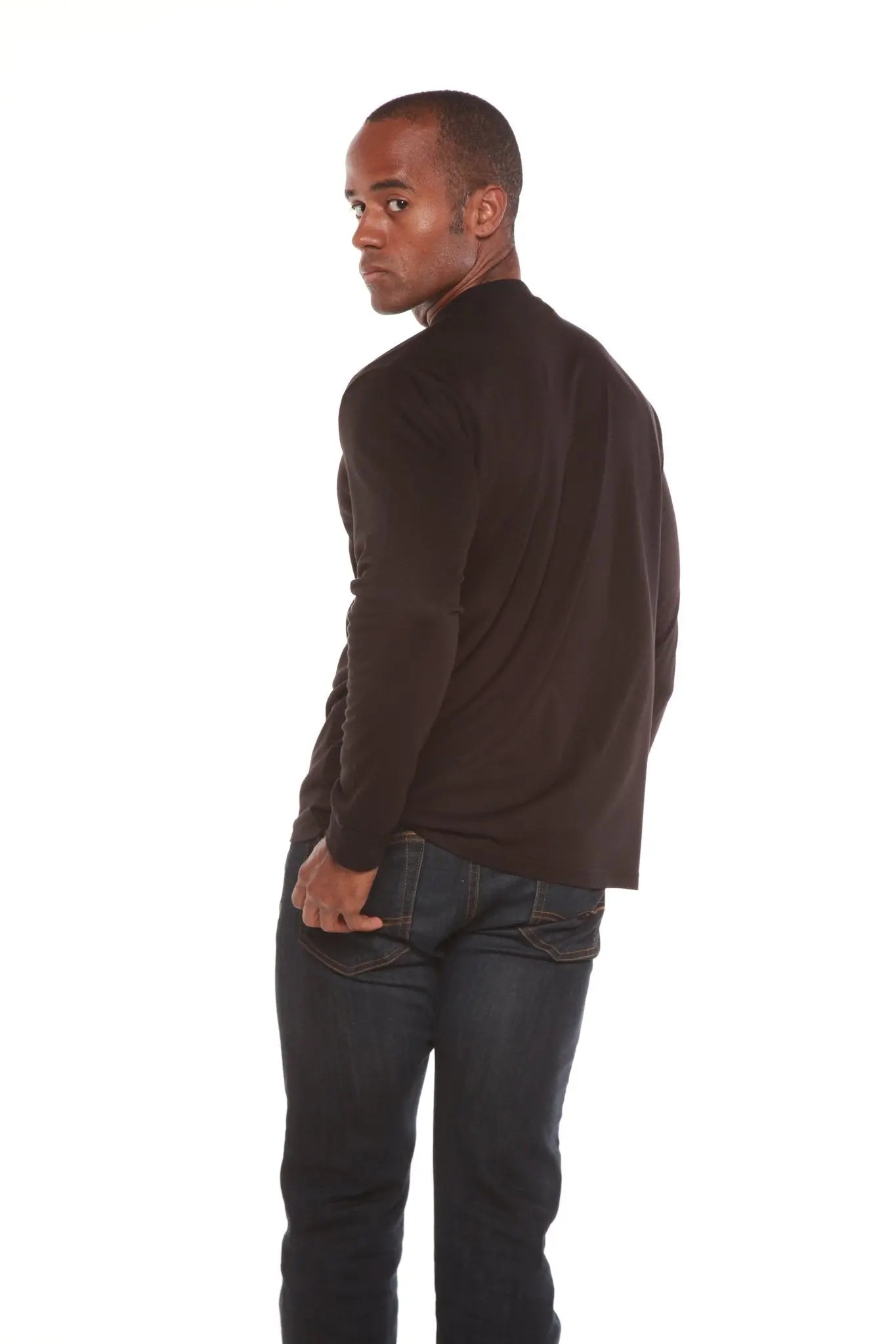 Custom Printed Men's Bamboo Viscose/Organic Cotton Long Sleeve T-Shirt - Blade & Thread