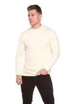 Custom Printed Men's Bamboo Viscose/Organic Cotton Long Sleeve T-Shirt Spun Bamboo