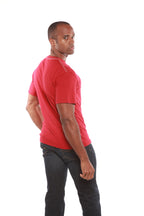 Custom Printed Men's Bamboo Viscose/Organic Cotton Short Sleeve T-Shirt Spun Bamboo