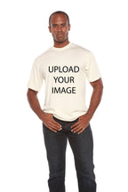 Custom Printed Men's Bamboo Viscose/Organic Cotton Short Sleeve T-Shirt Spun Bamboo