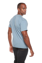 Custom Printed Men's Bamboo Viscose/Organic Cotton Short Sleeve T-Shirt Spun Bamboo