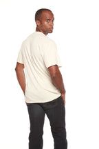 Custom Printed Men's Bamboo Viscose/Organic Cotton Short Sleeve T-Shirt Spun Bamboo