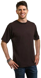 Custom Printed Men's Bamboo Viscose/Organic Cotton Short Sleeve T-Shirt Spun Bamboo