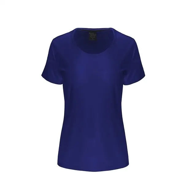 Custom Printed Women's Bamboo/Cotton Short Sleeve Scoop Neck Graphic T-Shirt Spun Bamboo