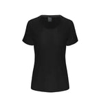 Custom Printed Women's Bamboo/Cotton Short Sleeve Scoop Neck Graphic T-Shirt Spun Bamboo