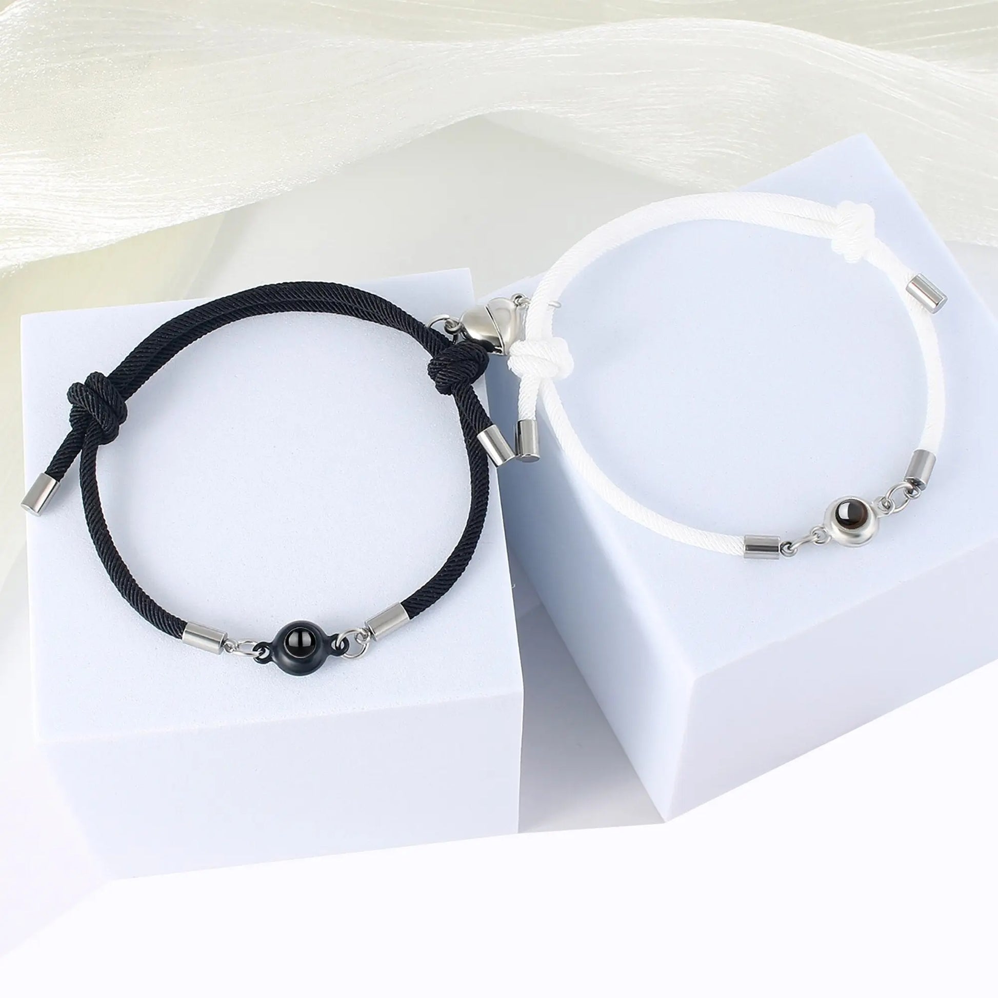 Custom Projection Braided Bracelet Personalized Photo Bracelet Custom Jewelry - Blade & Thread