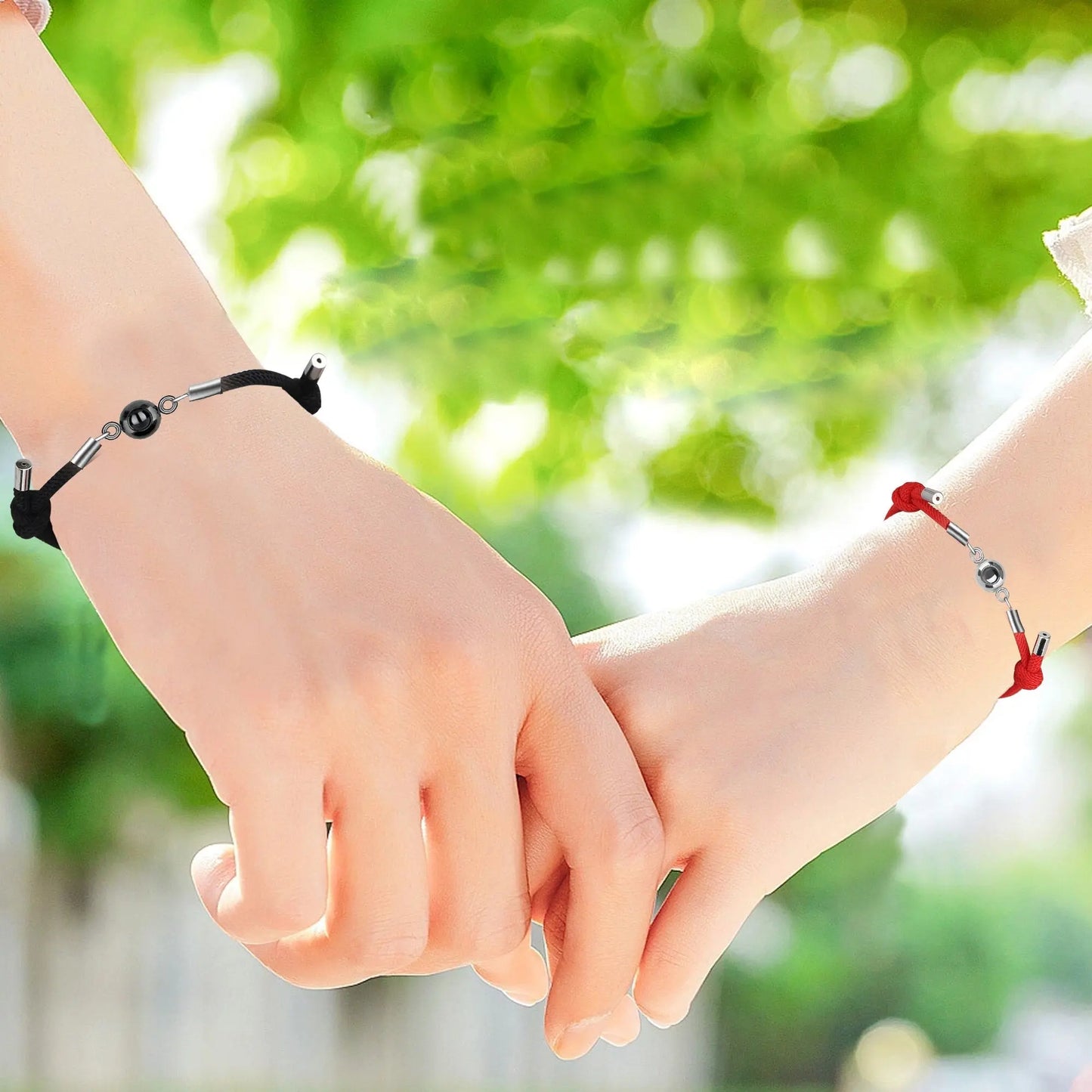 Custom Projection Braided Bracelet Personalized Photo Bracelet Custom Jewelry - Blade & Thread