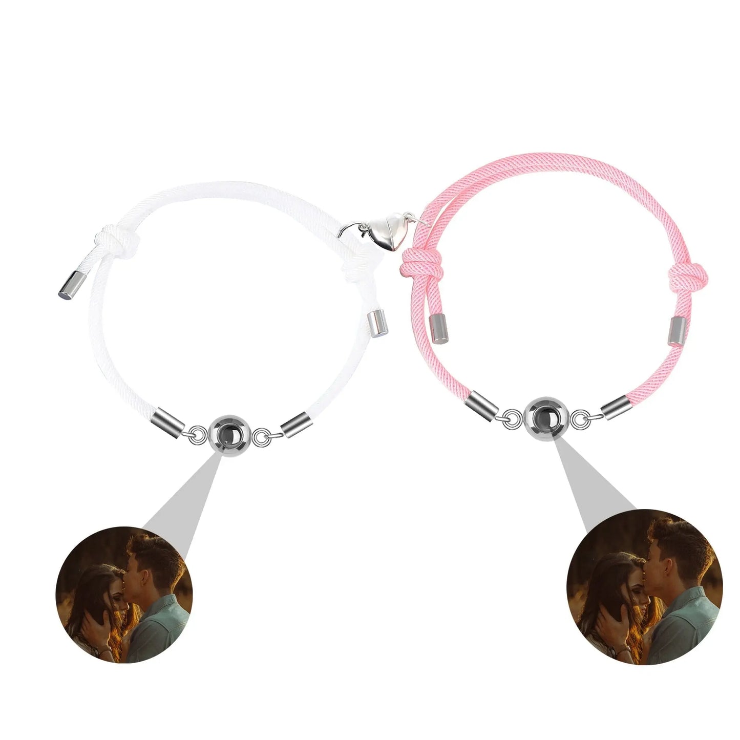 Custom Projection Braided Bracelet Personalized Photo Bracelet Custom Jewelry - Blade & Thread