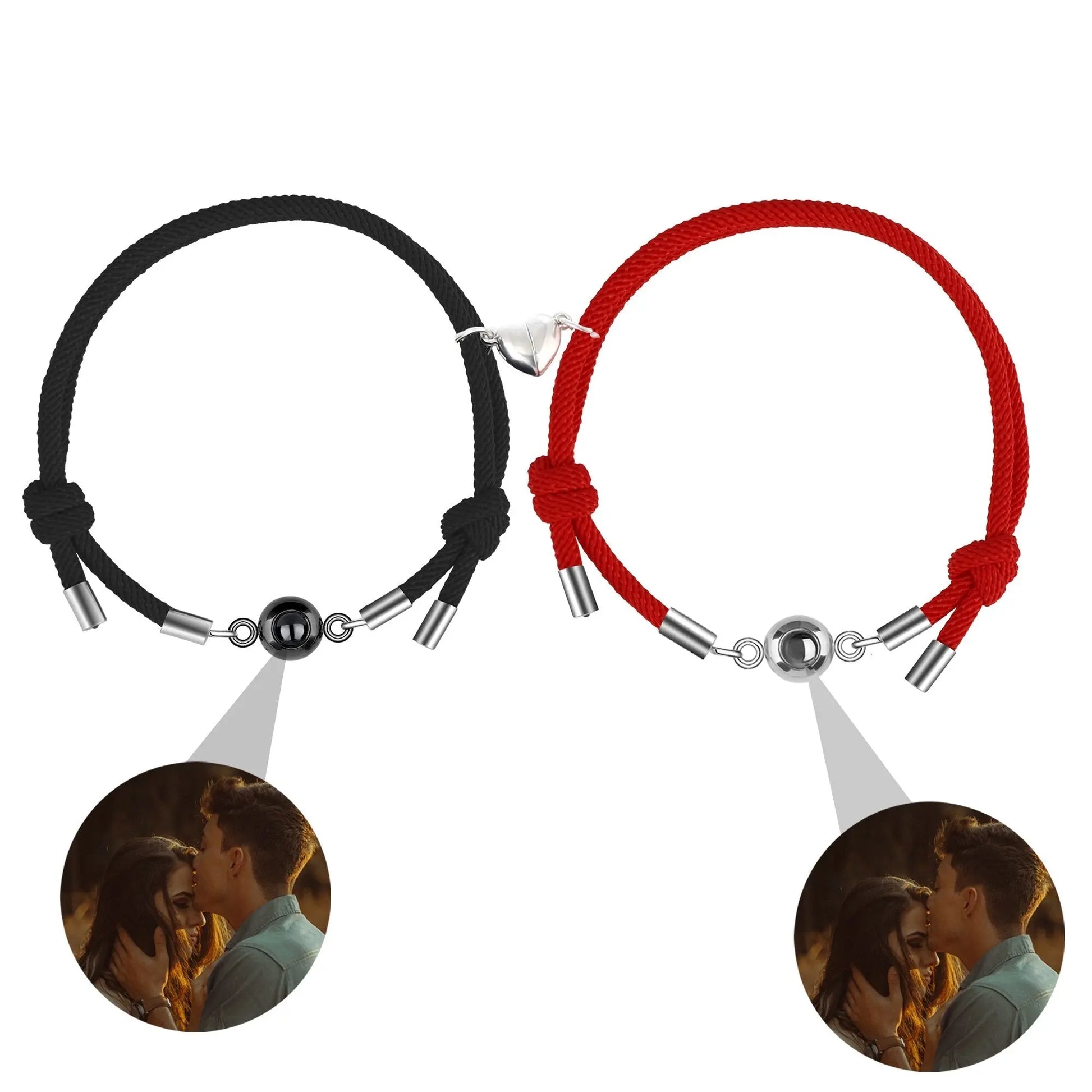 Custom Projection Braided Bracelet Personalized Photo Bracelet Custom Jewelry - Blade & Thread
