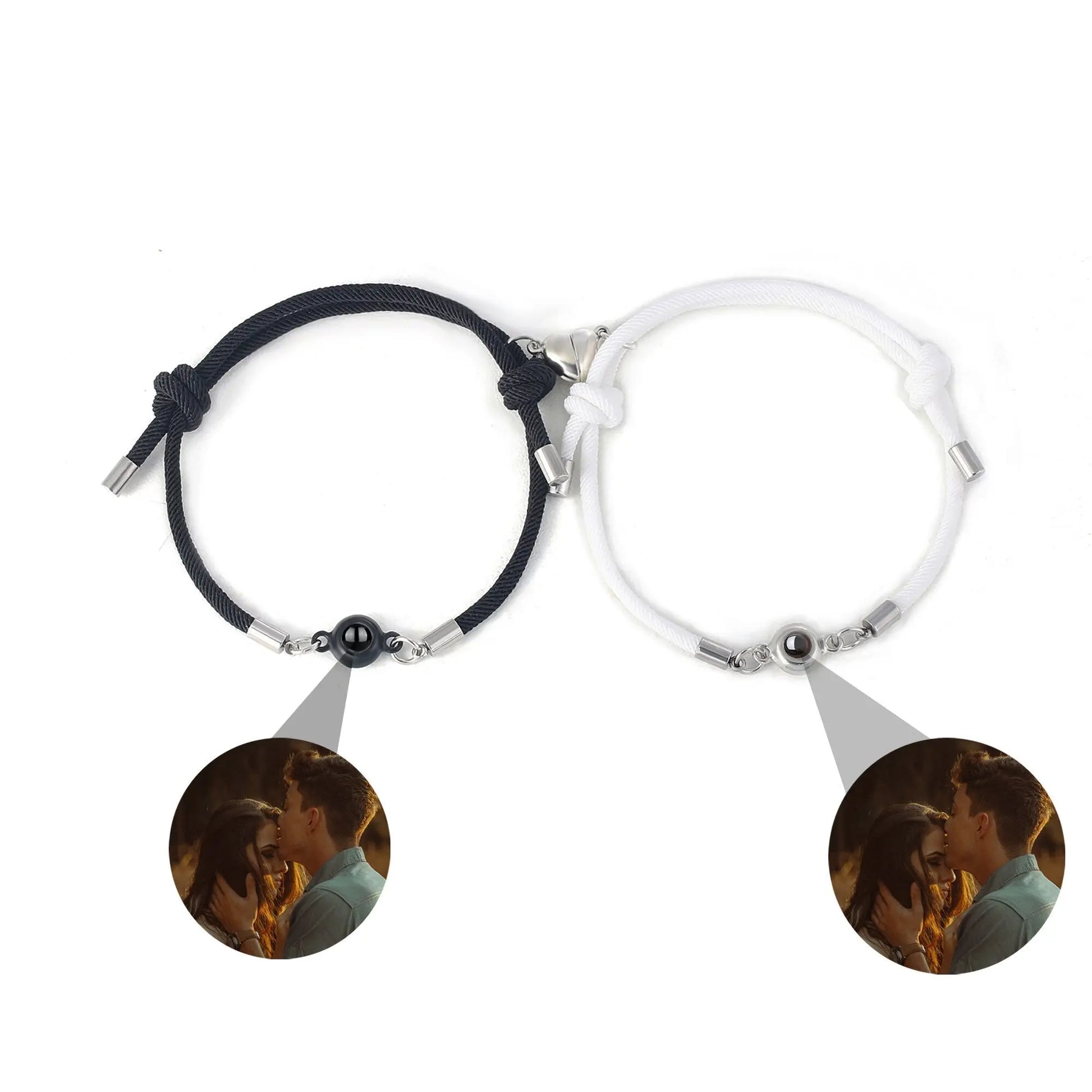 Custom Projection Braided Bracelet Personalized Photo Bracelet Custom Jewelry - Blade & Thread