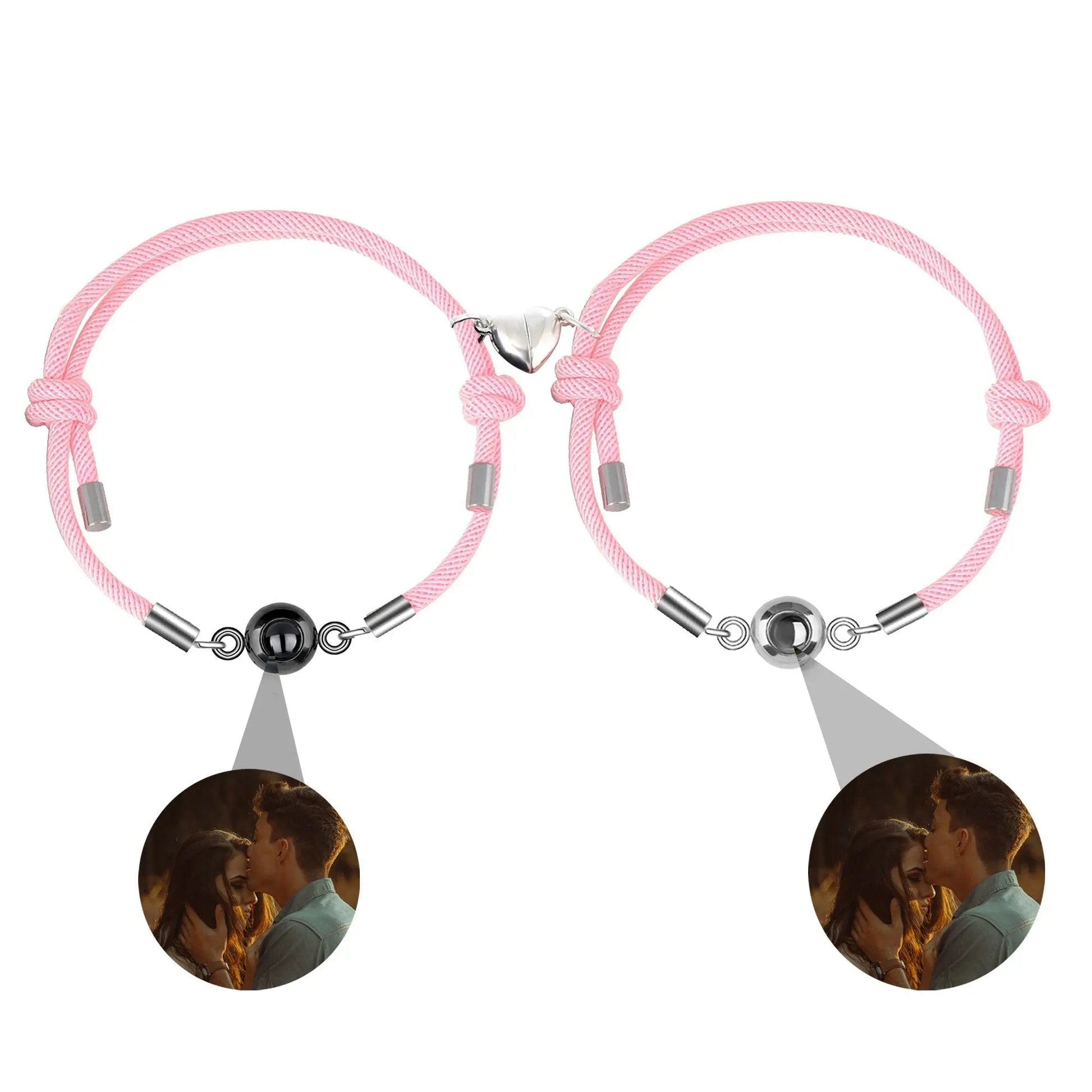 Custom Projection Braided Bracelet Personalized Photo Bracelet Custom Jewelry - Blade & Thread