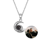 Custom Projection Photo Necklace Star Moon Necklace nowadaysfashion