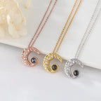 Custom Projection Photo Necklace Trendy Star Moon Necklace for Women Fashion Jewelry nowadaysfashion