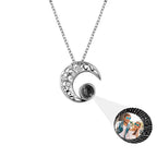 Custom Projection Photo Necklace Trendy Star Moon Necklace for Women Fashion Jewelry nowadaysfashion