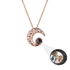 Custom Projection Photo Necklace Trendy Star Moon Necklace for Women Fashion Jewelry nowadaysfashion