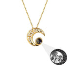 Custom Projection Photo Necklace Trendy Star Moon Necklace for Women Fashion Jewelry nowadaysfashion