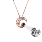 Custom Projection Photo Necklace Trendy Star Moon Necklace for Women Fashion Jewelry nowadaysfashion