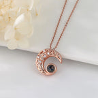Custom Projection Photo Necklace Trendy Star Moon Necklace for Women Fashion Jewelry nowadaysfashion