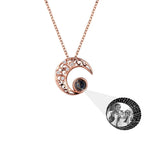 Custom Projection Photo Necklace Trendy Star Moon Necklace for Women Fashion Jewelry nowadaysfashion
