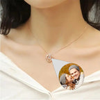 Custom Projection Photo Necklace With Heart Custom Mom Photo Necklace nowadaysfashion