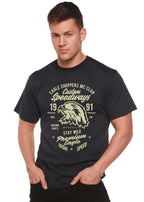Custom Speedways Premium Eagle Men's Bamboo Viscose/Organic Cotton Short Sleeve Graphic T-Shirt Spun Bamboo