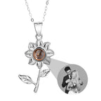 Custom SunFlower Projection Necklace Personalized Lover Keepsake Jewelry nowadaysfashion