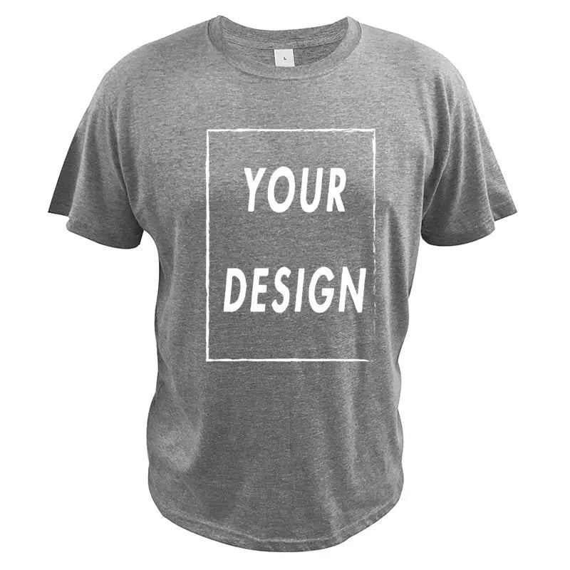 Custom T Shirt EU Size 100% Cotton Make Your Design Logo Text Men Women Print Original Design - Blade & Thread