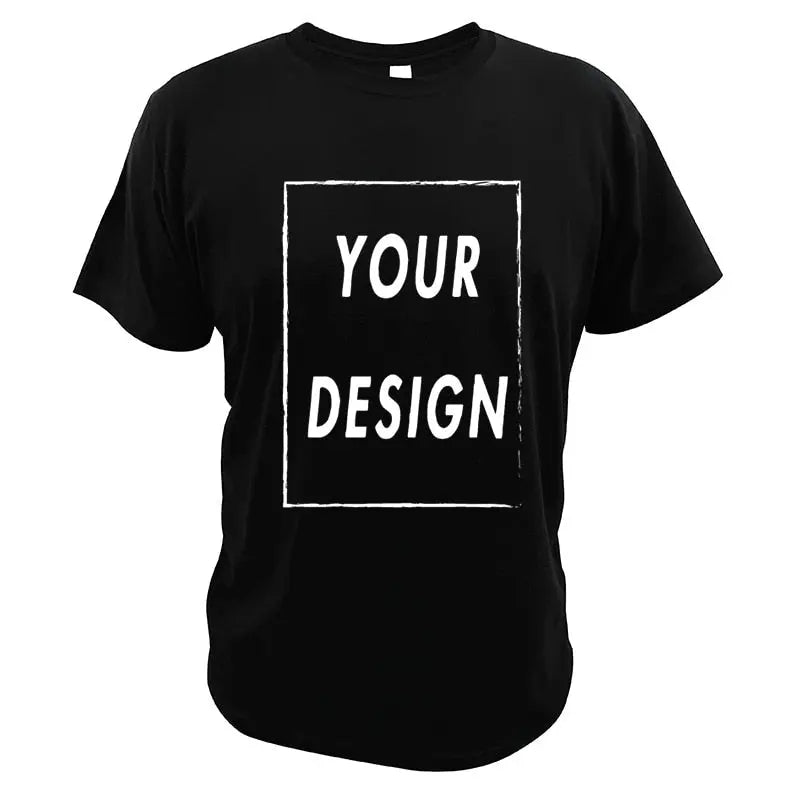 Custom T Shirt EU Size 100% Cotton Make Your Design Logo Text Men Women Print Original Design - Blade & Thread