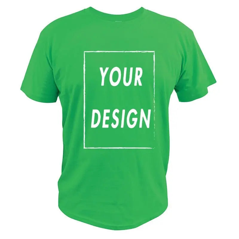 Custom T Shirt EU Size 100% Cotton Make Your Design Logo Text Men Women Print Original Design - Blade & Thread