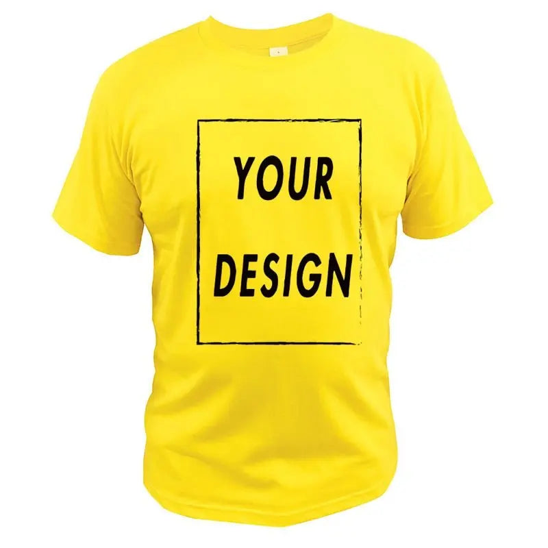 Custom T Shirt EU Size 100% Cotton Make Your Design Logo Text Men Women Print Original Design - Blade & Thread
