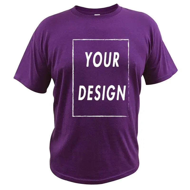 Custom T Shirt EU Size 100% Cotton Make Your Design Logo Text Men Women Print Original Design nowadaysfashion
