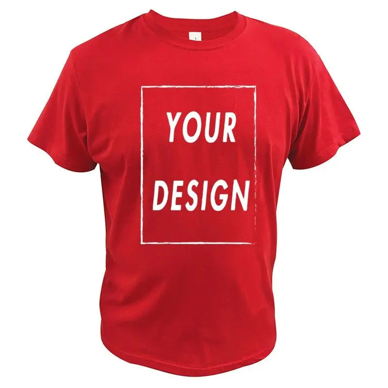 Custom T Shirt EU Size 100% Cotton Make Your Design Logo Text Men Women Print Original Design - Blade & Thread