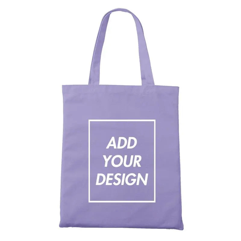Custom Tote Bag Shopping Add Your Text Print Original Design Zipper Unisex Fashion Travel Canvas Bags nowadaysfashion