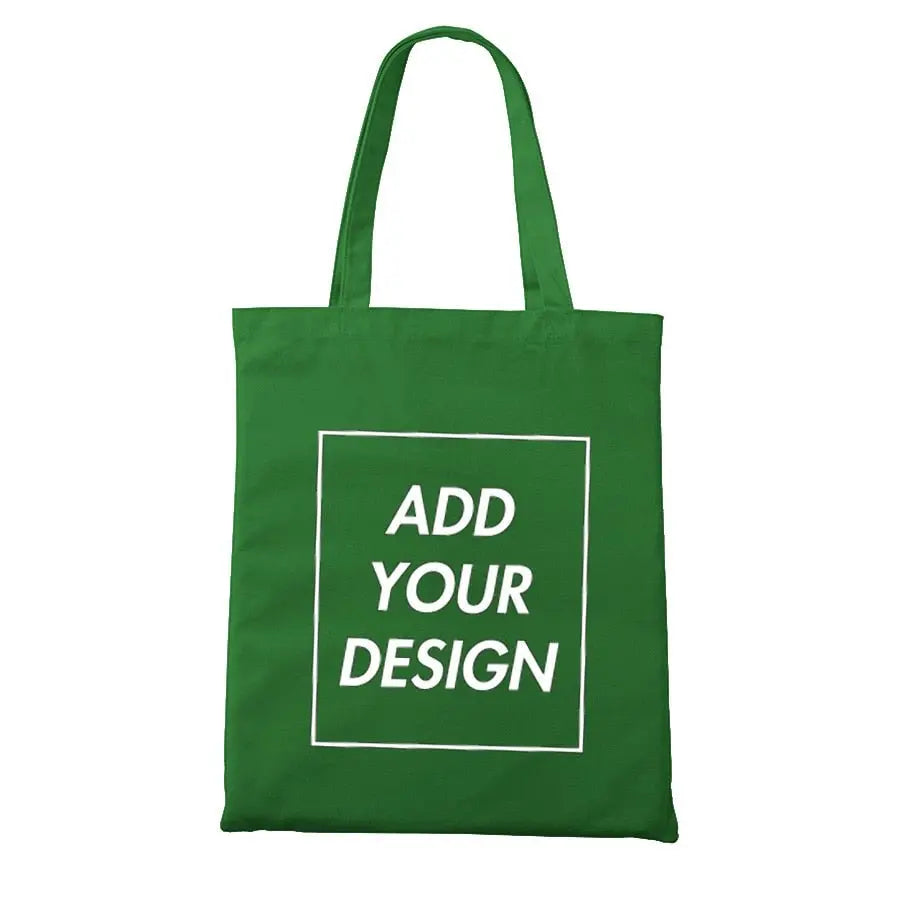 Custom Tote Bag Shopping Add Your Text Print Original Design Zipper Unisex Fashion Travel Canvas Bags - Blade & Thread