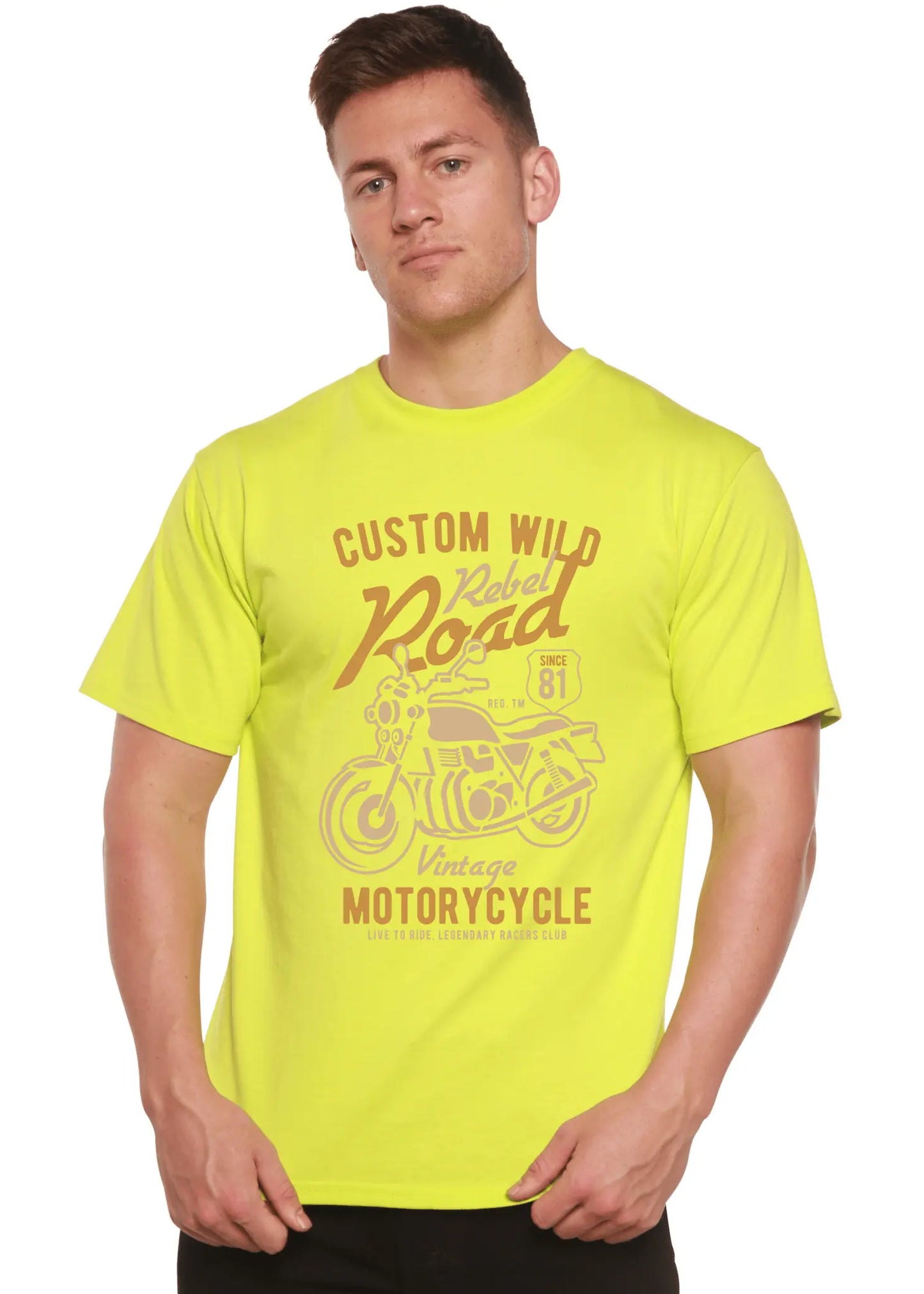 Custom Wild Men's Bamboo Viscose/Organic Cotton Short Sleeve Graphic T-Shirt - Blade & Thread