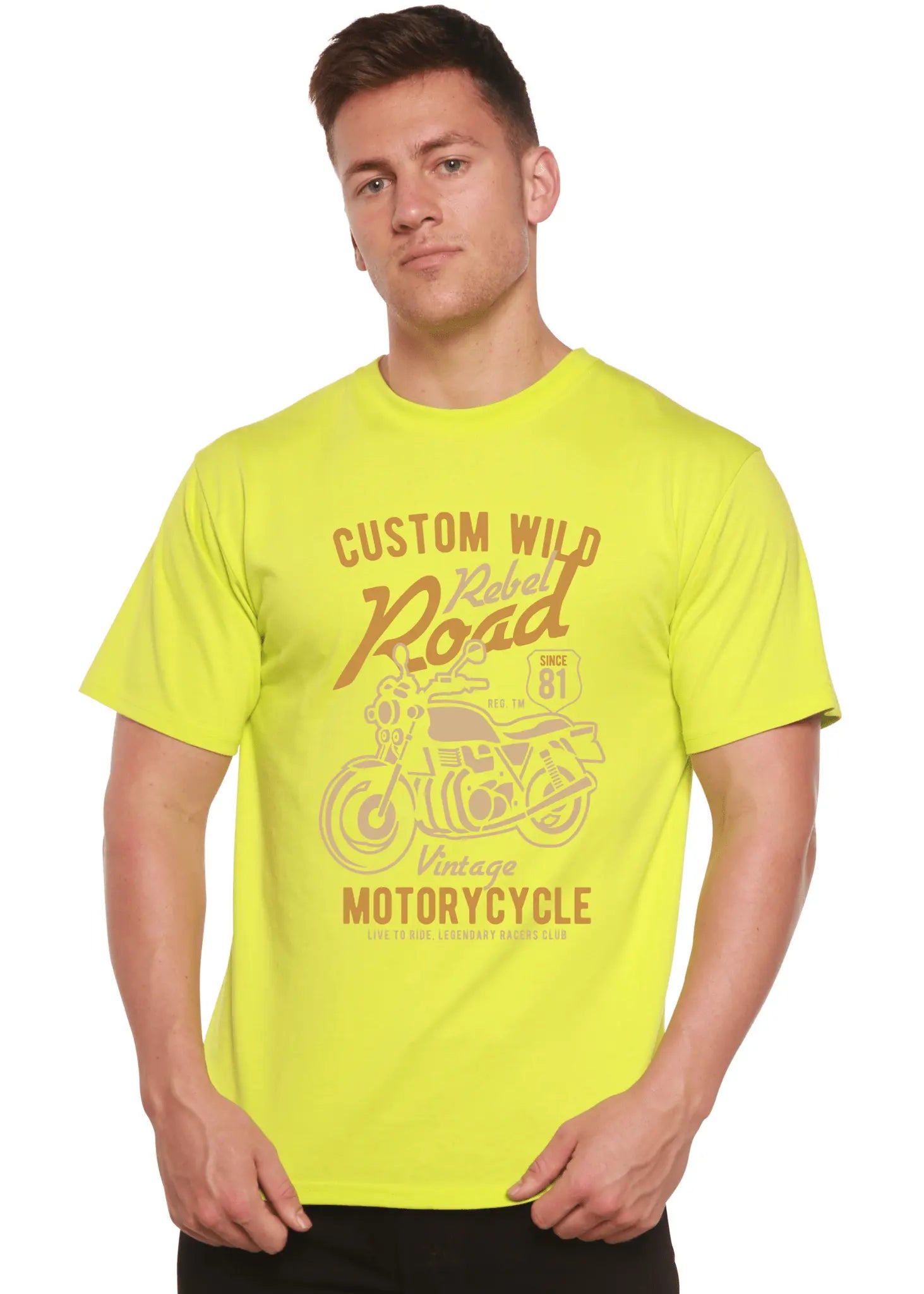 Custom Wild Men's Bamboo Viscose/Organic Cotton Short Sleeve Graphic T-Shirt - Blade & Thread