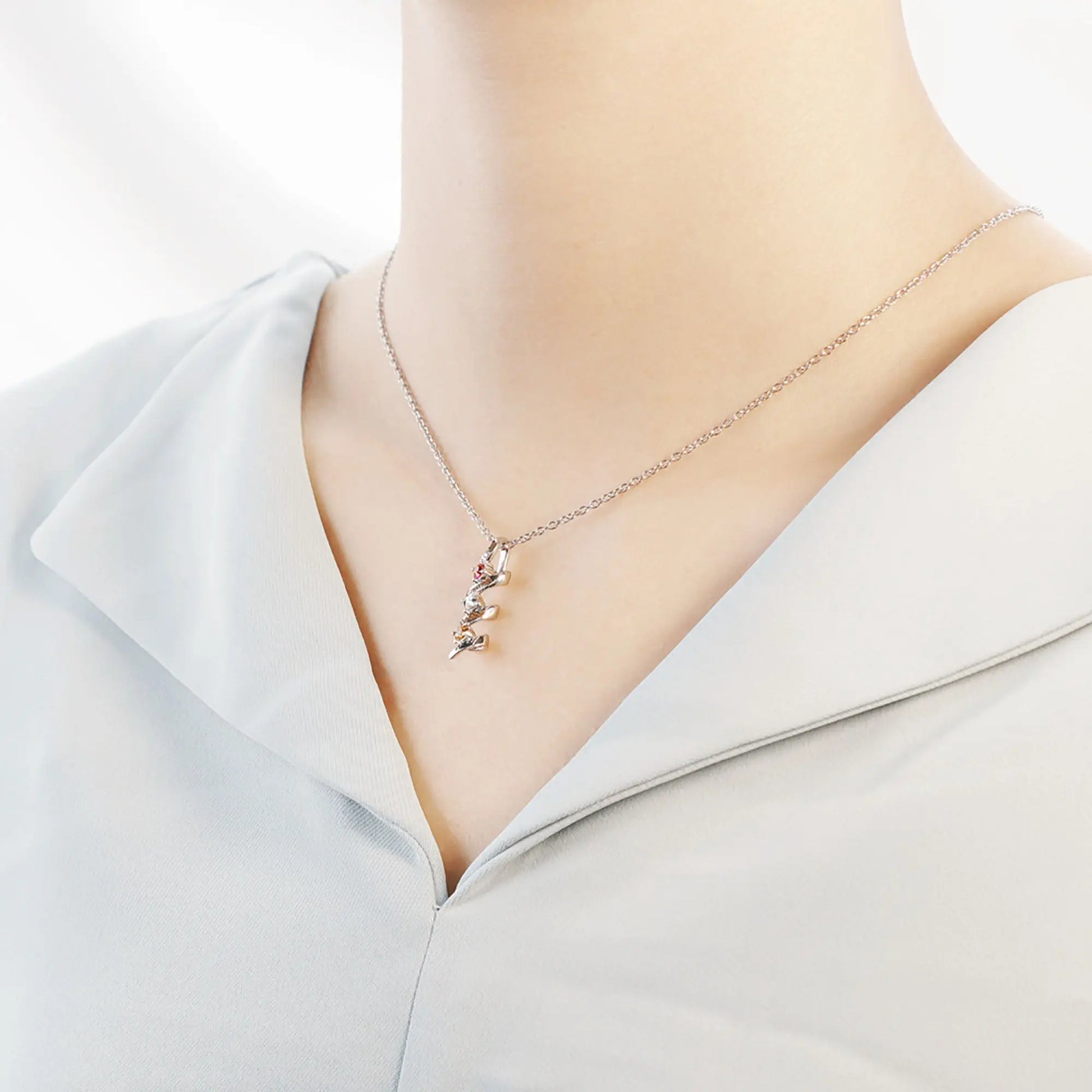 Customizable Birthstone Pendant Necklace For Women Choker Mom Birthday Jewelry - Blade & Thread