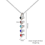 Customizable Birthstone Pendant Necklace For Women Choker Mom Birthday Jewelry nowadaysfashion