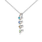 Customizable Birthstone Pendant Necklace For Women Choker Mom Birthday Jewelry nowadaysfashion