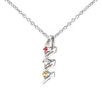 Customizable Birthstone Pendant Necklace For Women Choker Mom Birthday Jewelry nowadaysfashion