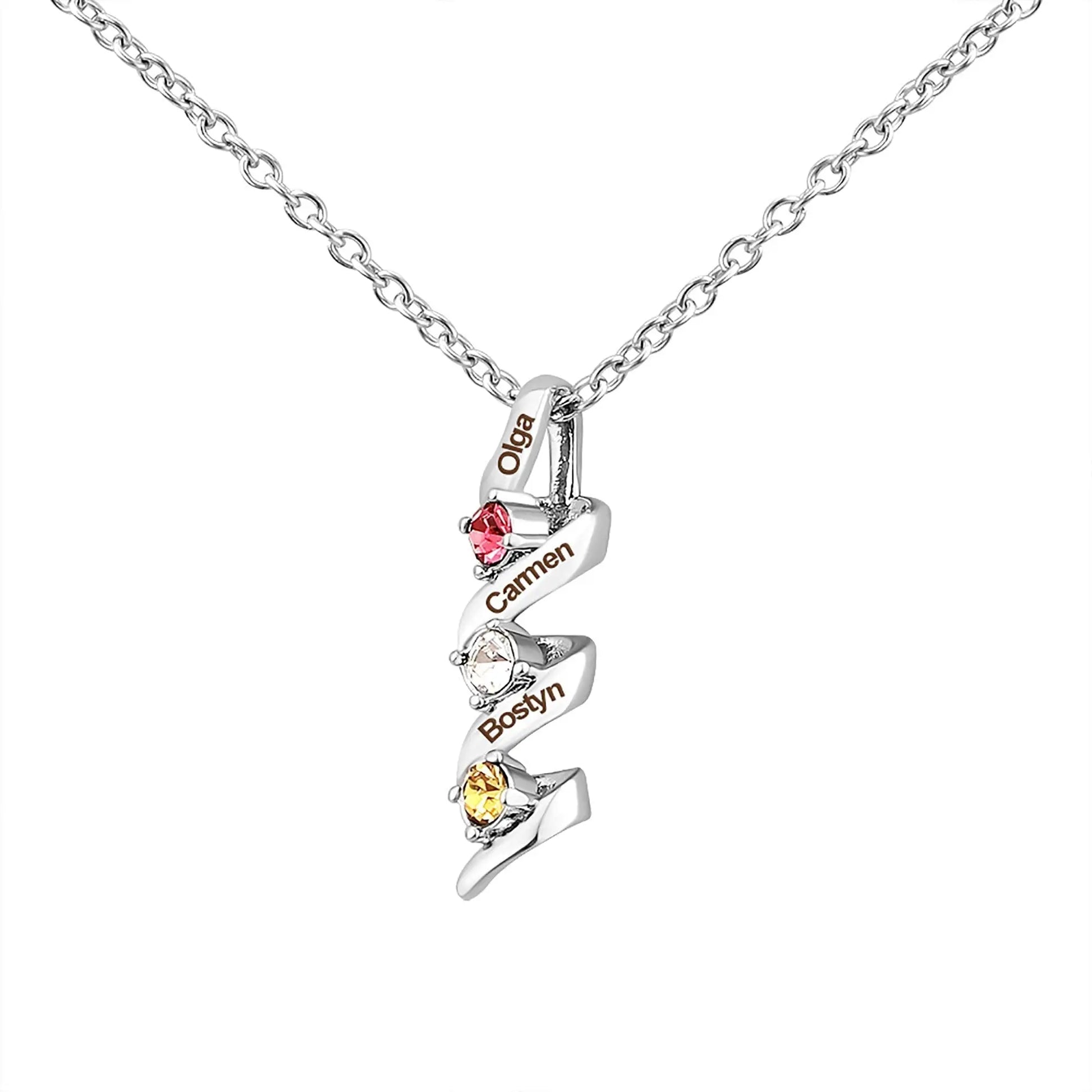 Customizable Birthstone Pendant Necklace For Women Choker Mom Birthday Jewelry - Blade & Thread